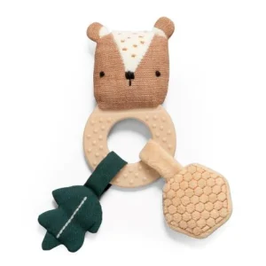 Kids Sebra Interior Baby Toys>Activity mini rattle, Milo the bear – Sebra