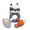 Kids Sebra Interior Baby Toys>Activity mini rattle, Rebel the racoon – Sebra