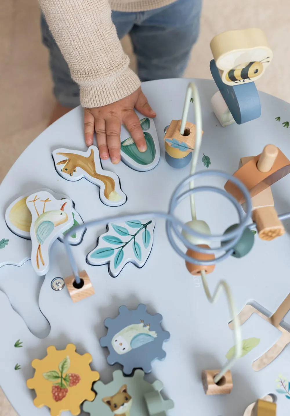 activity_table_forest_fri_2.webp Kids Little Dutch Wooden Toys | Christmas Toys>Activity Table, Forest Friends –
