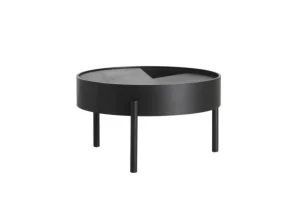 Woud Tables>Arc Coffee Table (66 cm), Black –