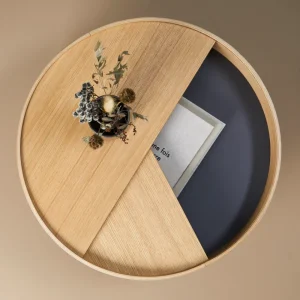 Woud Tables>Arc Coffee Table (66 cm), White Pigmented Lacquered Oak –