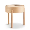 Woud Tables>Arc Side Table (42 cm), White Pigmented Lacquered Oak –