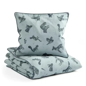 Kids Sebra Interior Baby And Kids Bedding>Baby Bedding, Nightfall, Hazy Blue – Sebra