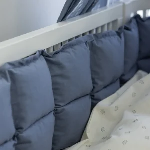 Kids Sebra Interior Bed Bumpers>Baby bumper, Kapok Forest lake blue S – Sebra