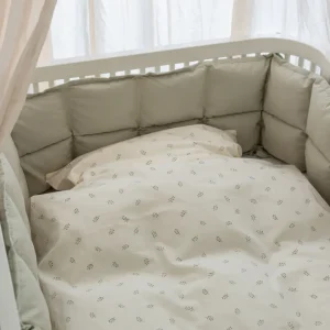 Kids Sebra Interior Bed Bumpers>Baby bumper, Kapok Mist Green L – Sebra