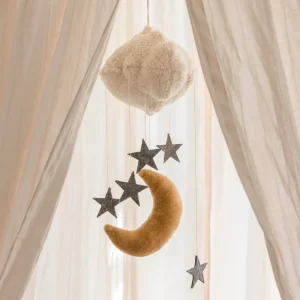 Kids Sebra Interior Mobiles>Baby mobile, moon & stars – Sebra