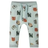 Kids/BOY Name It Baby Boy>Baby Pants Animals, Iceberg Green –