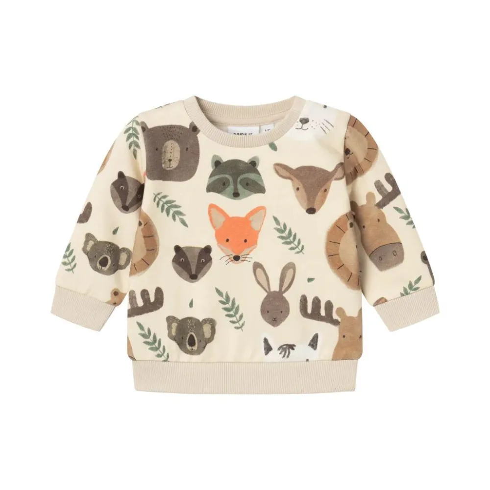 baby_sweatshirt_animals_s_0.webp Kids/BOY Name It Baby Girl | Baby Boy>Baby Sweatshirt Animals, Sand –