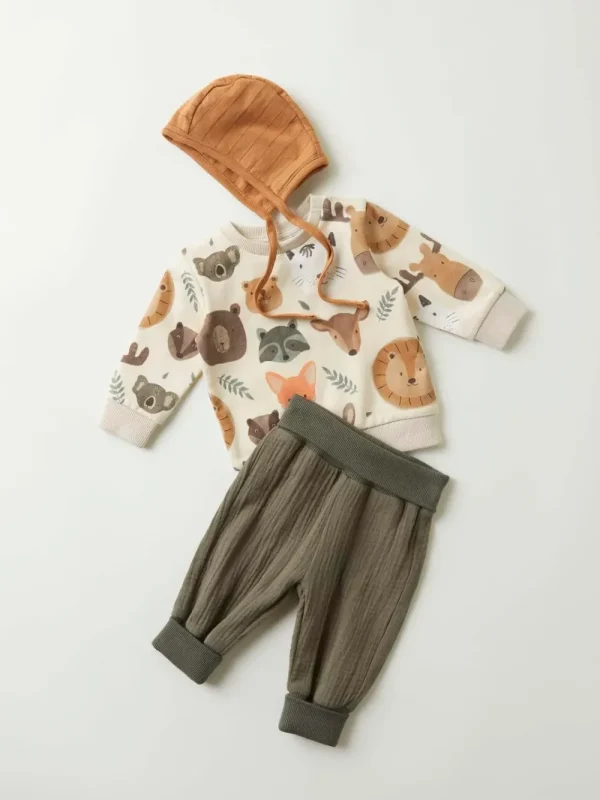 Kids/BOY Name It Baby Girl | Baby Boy>Baby Sweatshirt Animals, Sand –