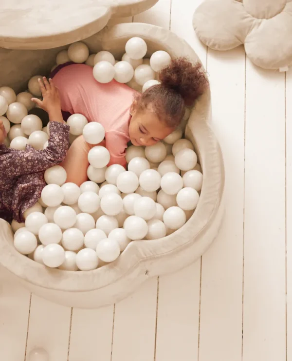 Kids Kidkii Ball Pits>Ball Pit Flower Creme 100 x 30 cm –
