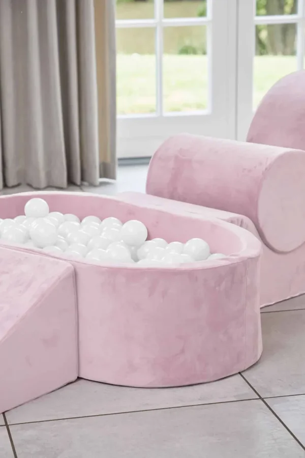 Kids Kidkii Ball Pits>Ball Pit Oval with 150 Balls, Light Pink –