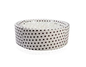 Kids Kidkii Ball Pits>Ball pit round crazy dots inkl. 200 balls white pearl –