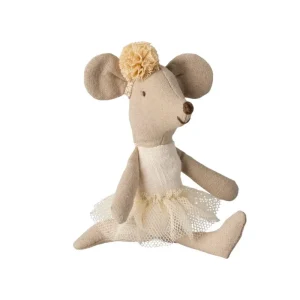 Kids Maileg Doll Accessories>Ballerina mouse, Little sister Off White –