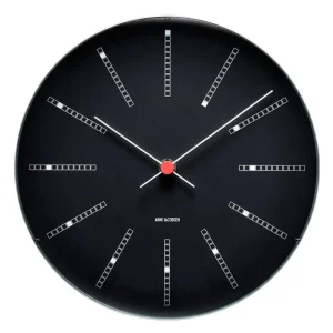 Arne Jacobsen Clocks Frames And Wall Decor>Bankers Wall Clock Black Ø21 – Arne Jacobsen