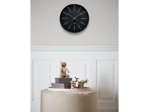 Arne Jacobsen Clocks Frames And Wall Decor>Bankers Wall Clock Black Ø21 – Arne Jacobsen