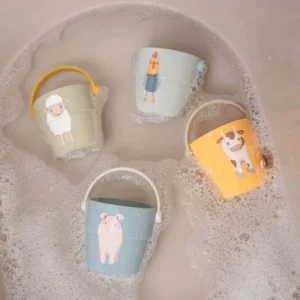 Kids Little Dutch Bath Toys>Bath Cups Little Farm –