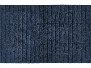 Zone Denmark Textiles | Bathroom Textiles>Bath Rug Soft Tiles, Dark blue –