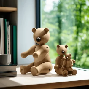 Kay Bojesen Denmark Design Figures>Bear Medium Oak / Maple – Kay Bojesen