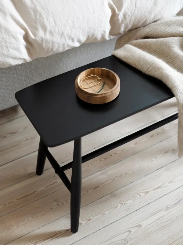 Villa Collection Benches | Bedroom>Bench Bast 90 x 45 cm, Black –