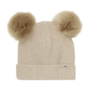 Kids/BOY Huttelihut Boy 2-8Y>Big Plys w. Alpaca Pompoms Sand –