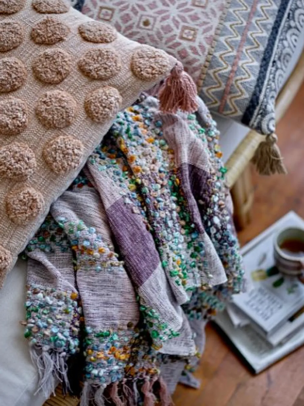 binette_cushion_brown_cot_3.webp Bloomingville Textiles>Binette Cushion, Brown, Cotton –