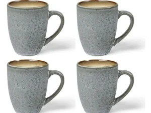 Bitz Kitchen>coffee cup 30 cl 4 piece, grey / cream
