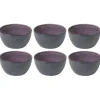 Bitz Kitchen>snack bowl Ø 10 cm 6 pieces, black, violet