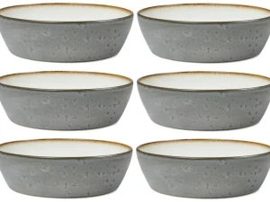 Bitz Kitchen>soup bowl Ø 18 cm 6 piece, cream grey