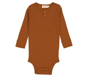 Kids/BOY Marmar Copenhagen Baby Girl | Baby Boy>Body / Bodysuit Spicy Caramel – Marmar