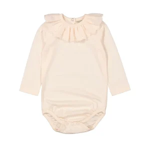 Kids Marmar Copenhagen Baby Girl>Body Becki Frill, Modal Fine Rose – Marmar
