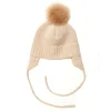 Kids/BOY Huttelihut Boy 2-8Y | Baby Girl>Bonnet Wool Knit Alpaca Pompom Sand –