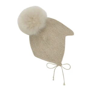 Kids/BOY Huttelihut Baby Girl | Baby Boy>Bonnet Wool Knit Alpaca Pompom –