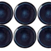 Bitz Kitchen>Breakfast and dessert plates 6 pieces, dark blue / black –