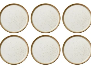 Bitz Kitchen>Breakfast plates Ø 21 cm 6 pieces, brown creme –