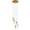 Markslöjd Lamps & Lighting>Bronx Pendant Lamp Bronze 5L Round –