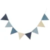 Kids Sebra Interior Garlands | Birthday / Party>Bunting Flags, double-sided, powder blue –