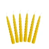 Kids Kunstindustrien Birthday / Party | Easter Decorations>Candles with a Twist 6 pcs. – yellow –
