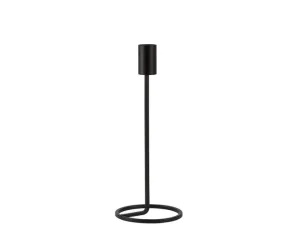 Villa Collection Candle And Holders>Candlestick Amat 23.5 cm, Black –
