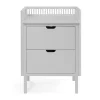 Kids Sebra Interior Kids Furniture>Changing Table w. Drawers, Stone Grey – Sebra