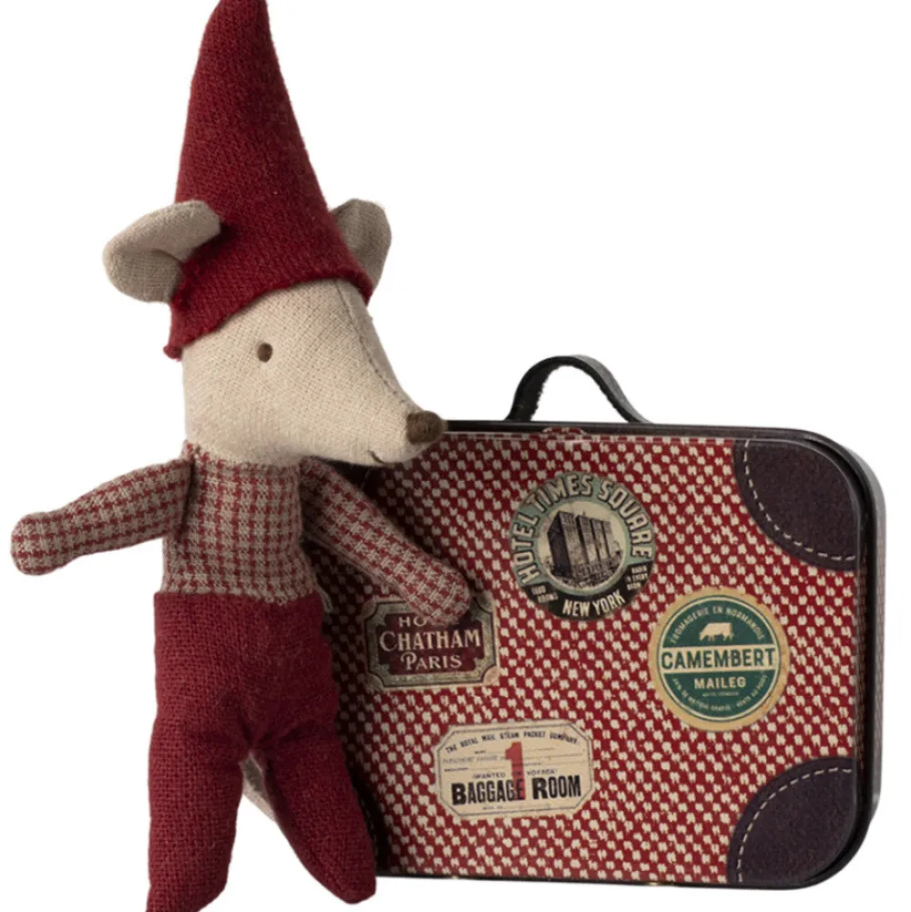 christmas_mouse_baby_in_s_0.webp Kids Maileg Doll Accessories | Christmas Toys>Christmas mouse, Baby in suitcase –