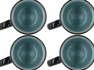 Bitz Kitchen>Coffee Cup Set of 4, Dark Blue –