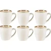 Bitz Kitchen>Coffee cups 0.19 l 6 pieces, Creme / Brown –