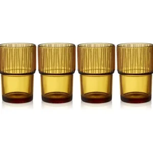 Bitz Kitchen>Coffee Glasses Kusintha 4 pieces, Amber –