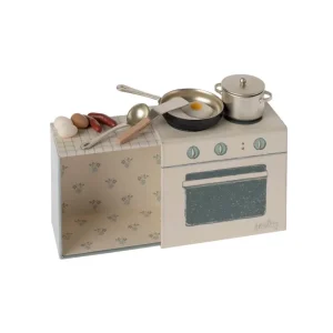 Kids Maileg Doll Accessories>Cooking set, Mouse –