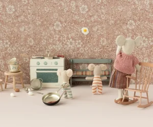 Kids Maileg Doll Accessories>Cooking set, Mouse –