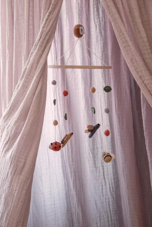 Kids Sebra Interior Mobiles>Crochet baby mobile, Pixie Land – Sebra