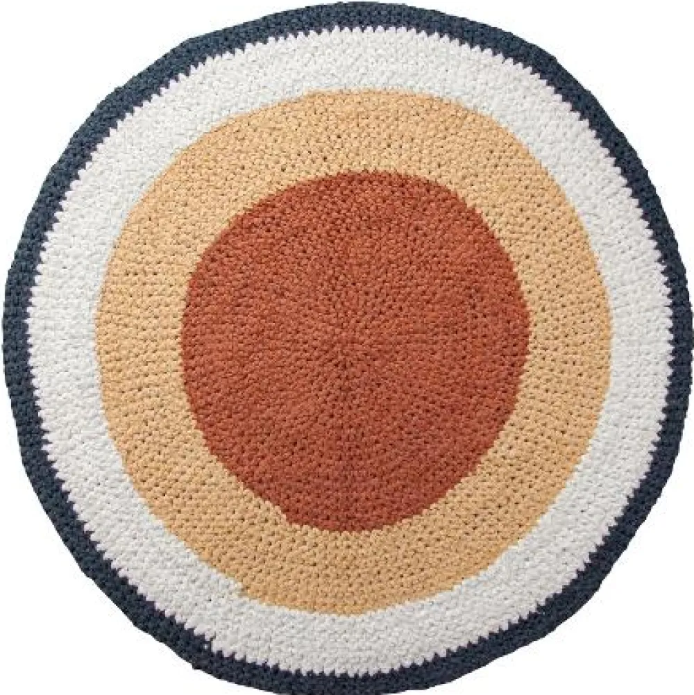 crochet_floor_mat_golden__0.webp Kids Sebra Interior Rugs And Playmats>Crochet floor mat, golden hour yellow – Sebra