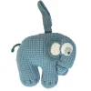 Kids Sebra Interior Baby Toys>Crochet music mobile, elephant, blue – Sebra