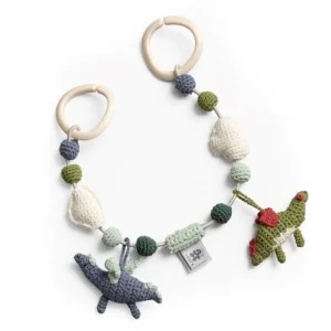 Kids Sebra Interior Baby Toys>Crochet pram chain, Dragon Tales – Sebra