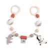 Kids Sebra Interior Baby Toys>Crochet pram chain, Teeny Toes – Sebra